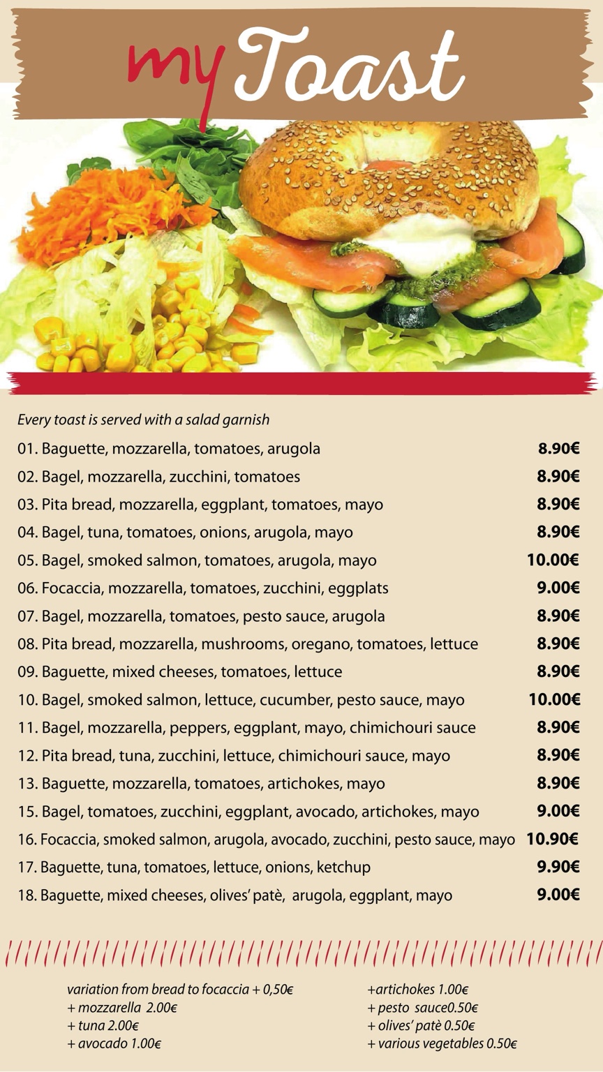 My Kafè menu page 2