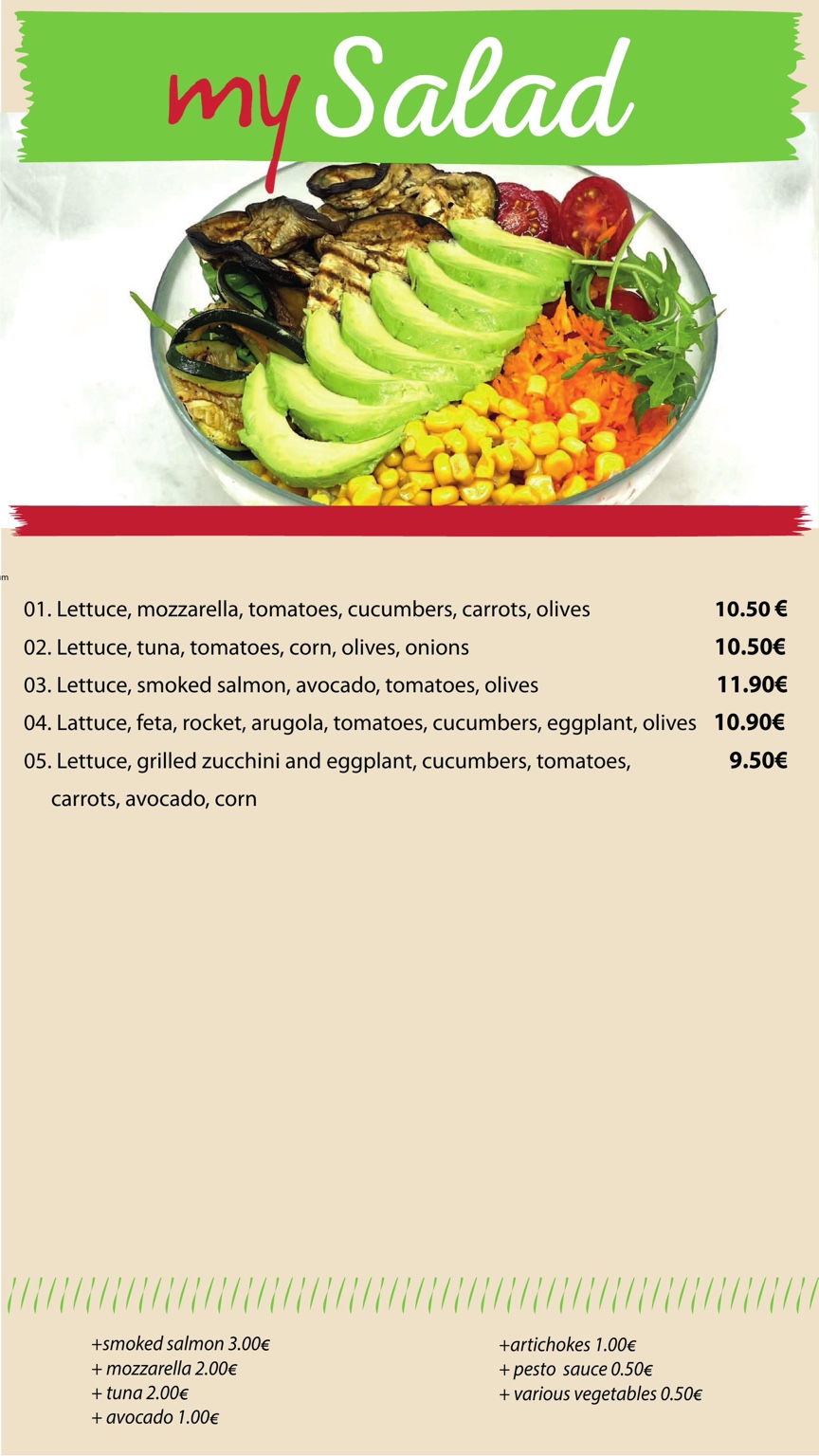 My Kafè menu page 3