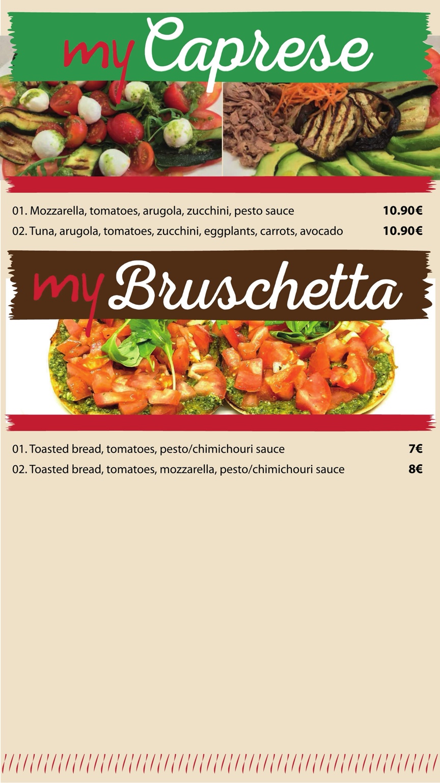 My Kafè menu page 5