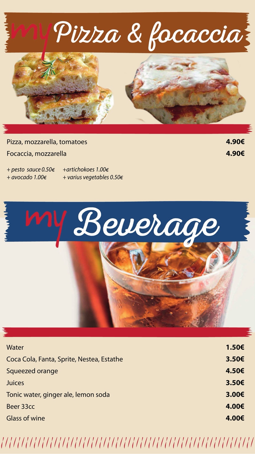 My Kafè menu page 6