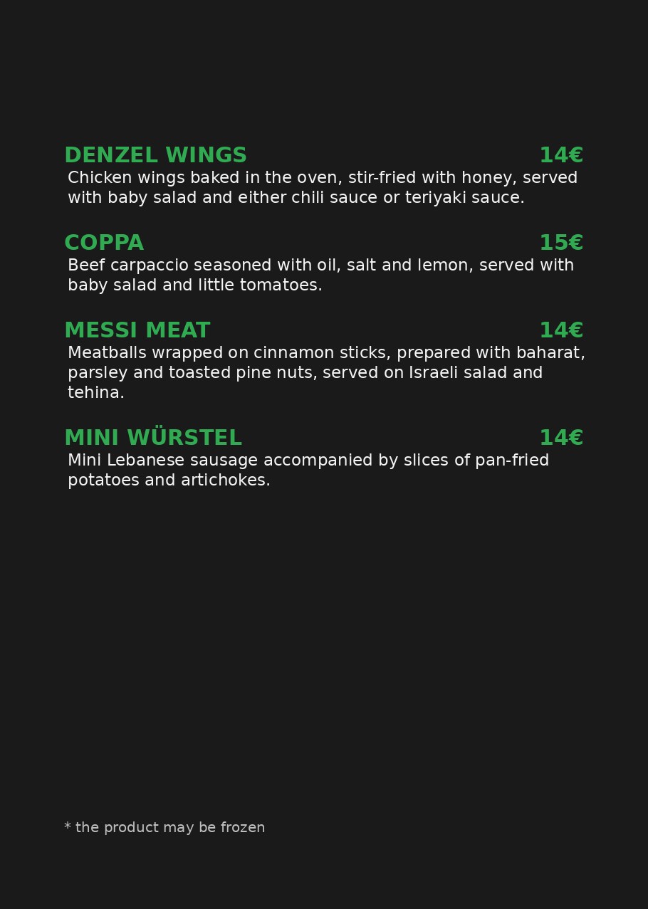 Denzel menu page 4