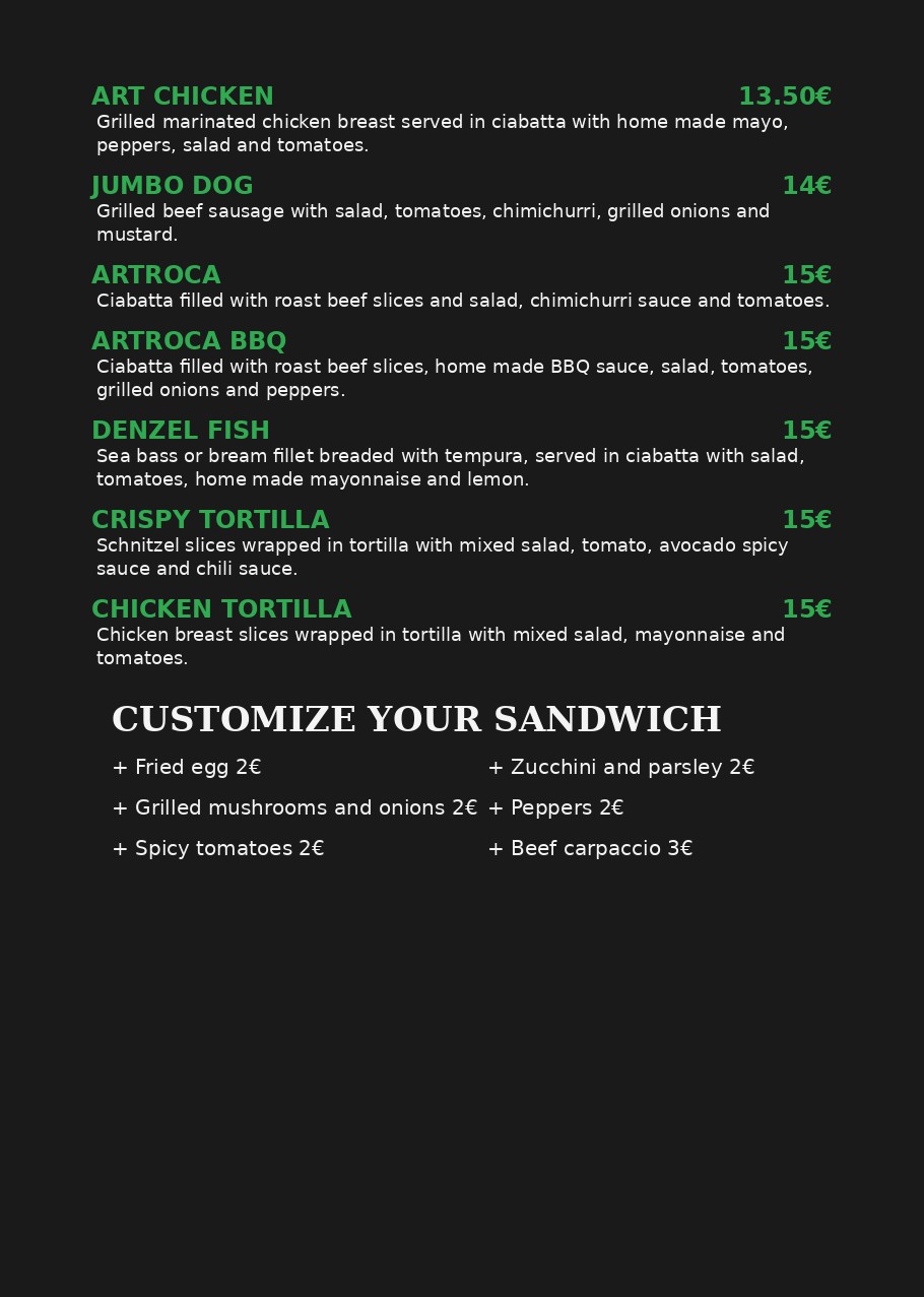 Denzel menu page 6